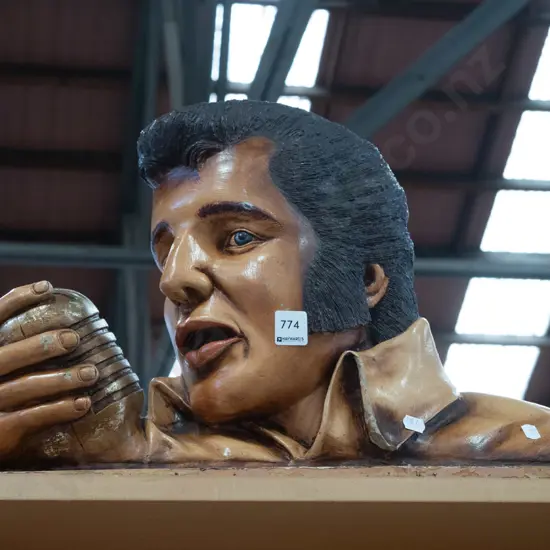 composite 3D Elvis bust