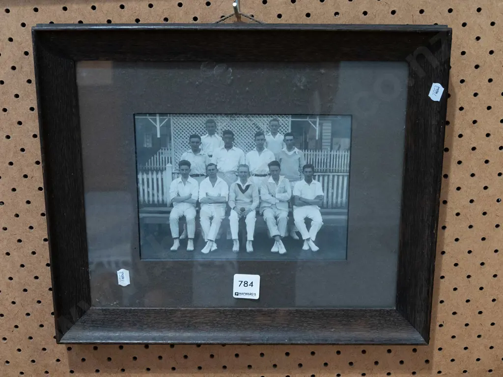 framed photograph - cricket team Image 1++