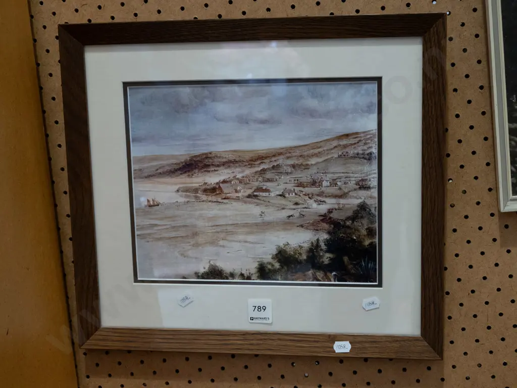 framed early Dunedin print Image 1++