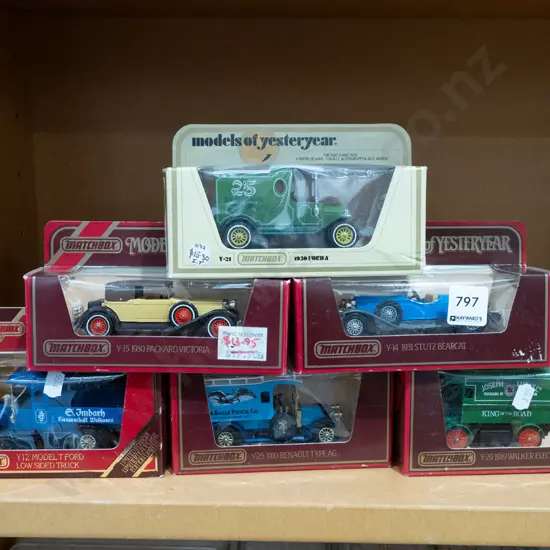 6x boxed Models of Yesteryear