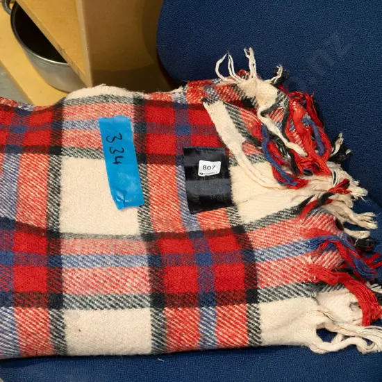 woollen travel blanket