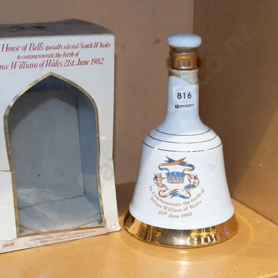 Bells whisky decanter - Prince William - heavy