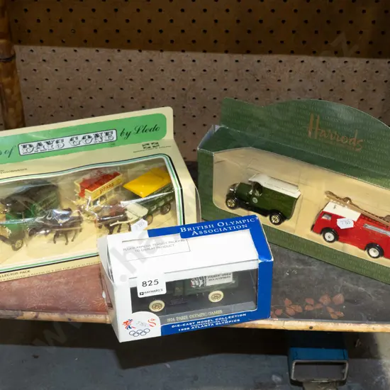 3x boxed model vehicles