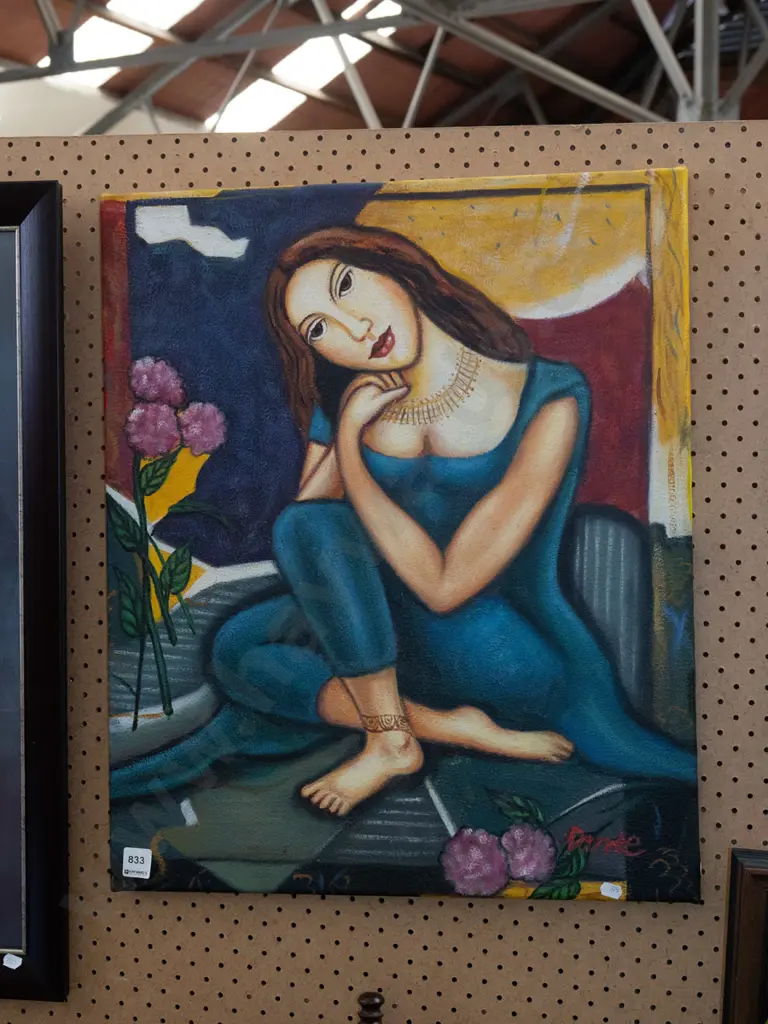 framed oil - portrait Image 1++