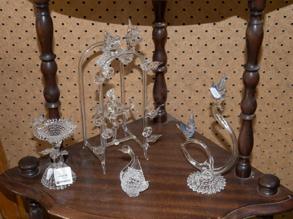 assorted hand blown glass ornaments Image 1++