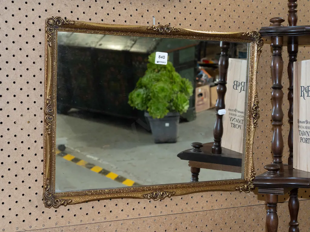 gilt framed wall mirror  Image 1++