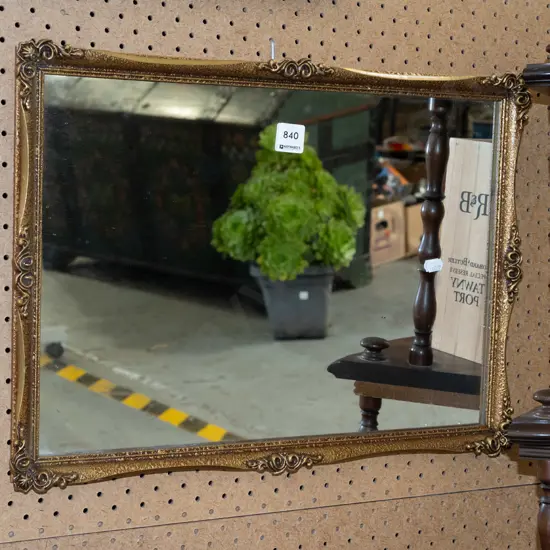 gilt framed wall mirror 