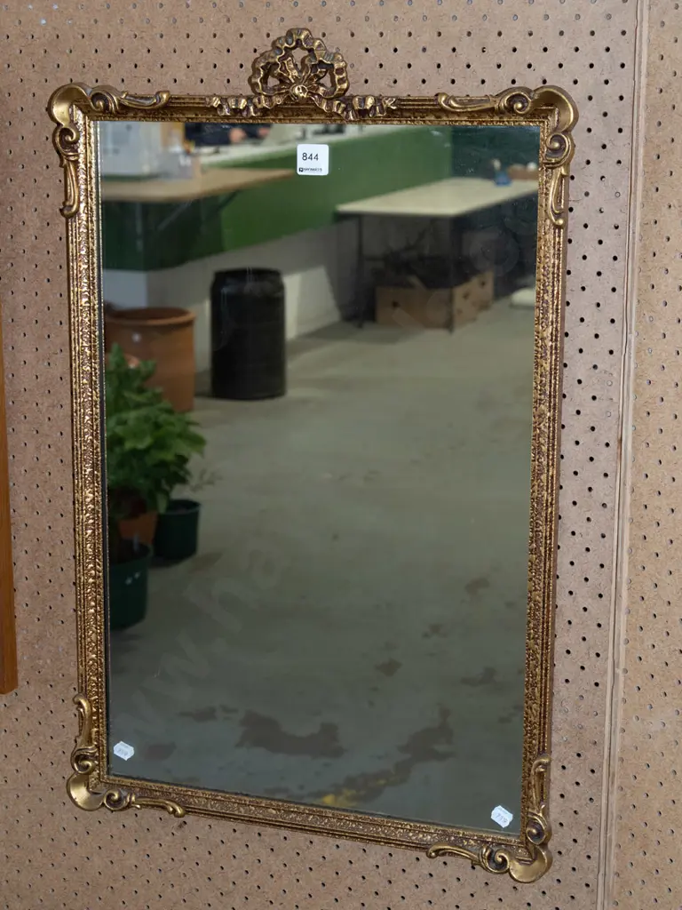 gilt framed wall mirror H710 Image 1++