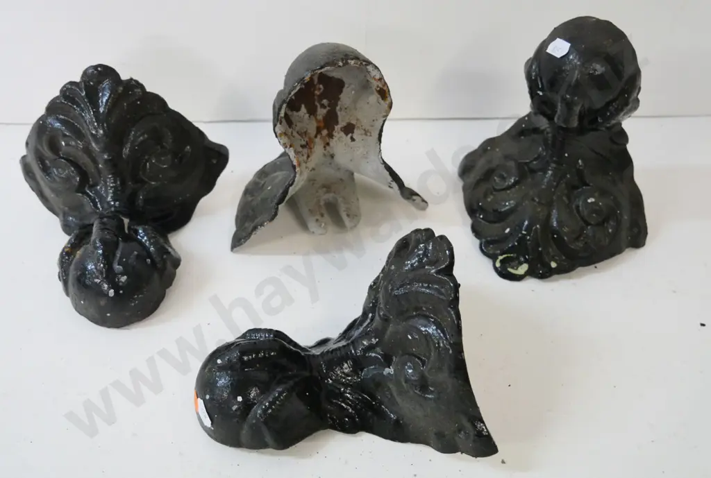 set of 4 vintage cast-iron claw-foot style bath beet L-180 Image 1++