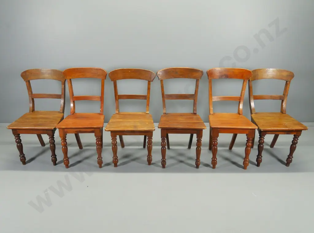 set of 6 solid teak dining chairs - some loose joints H-920 W-490 D-490 Image 1++
