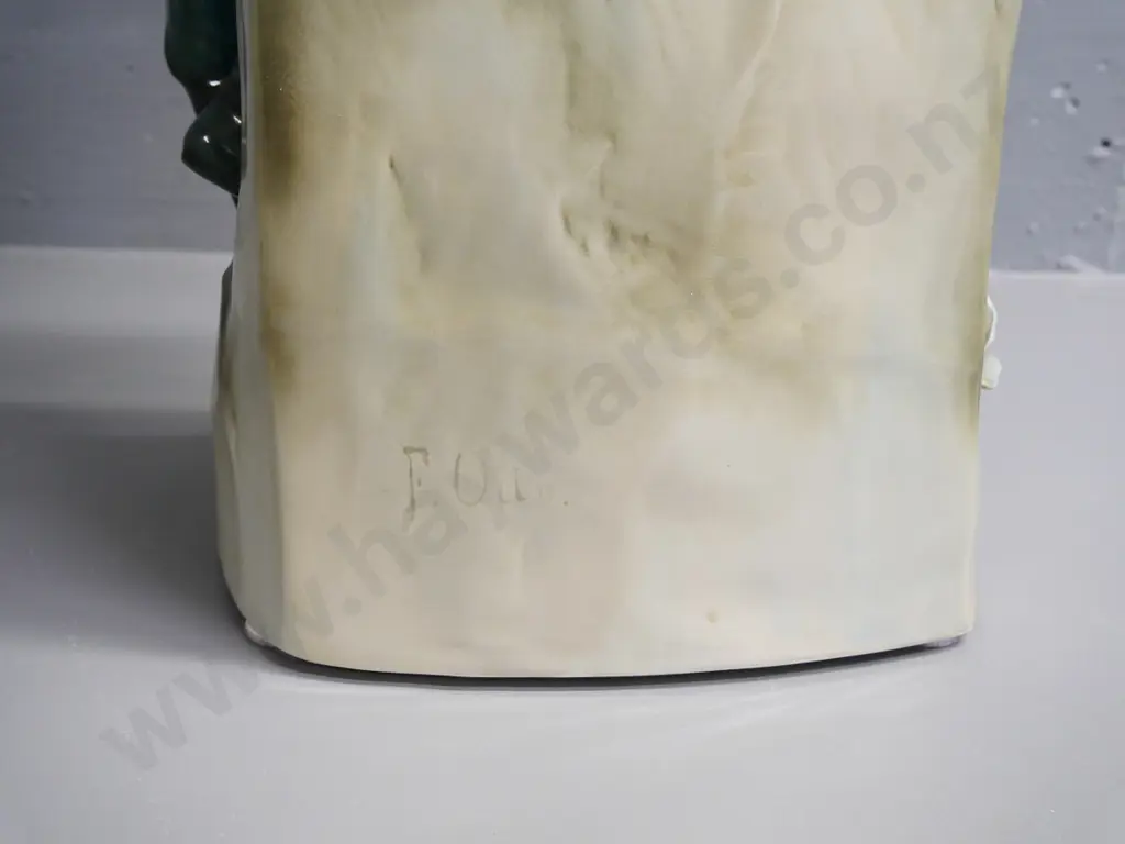 large Royal Dux figure - man at water pump H-610 W-230 at base Image 1++