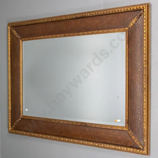 framed bevelled edge mirror H-930 W-1230