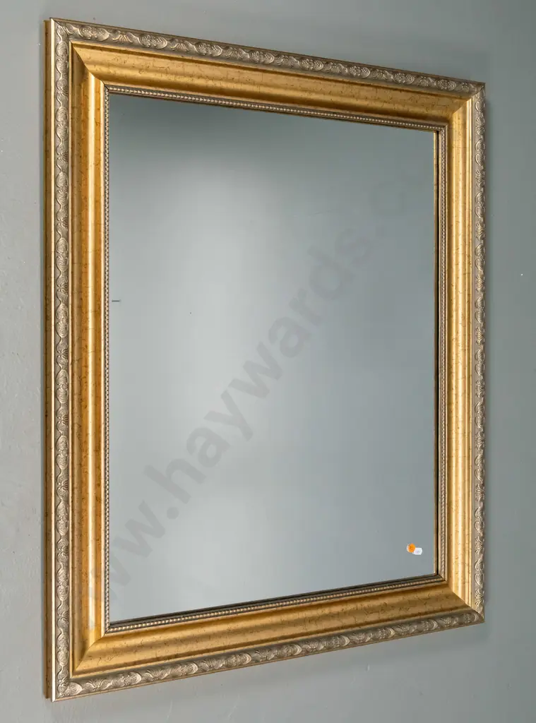 gilt framed wall mirror H-930 W-770 Image 1++
