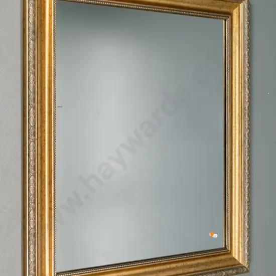 gilt framed wall mirror H-930 W-770