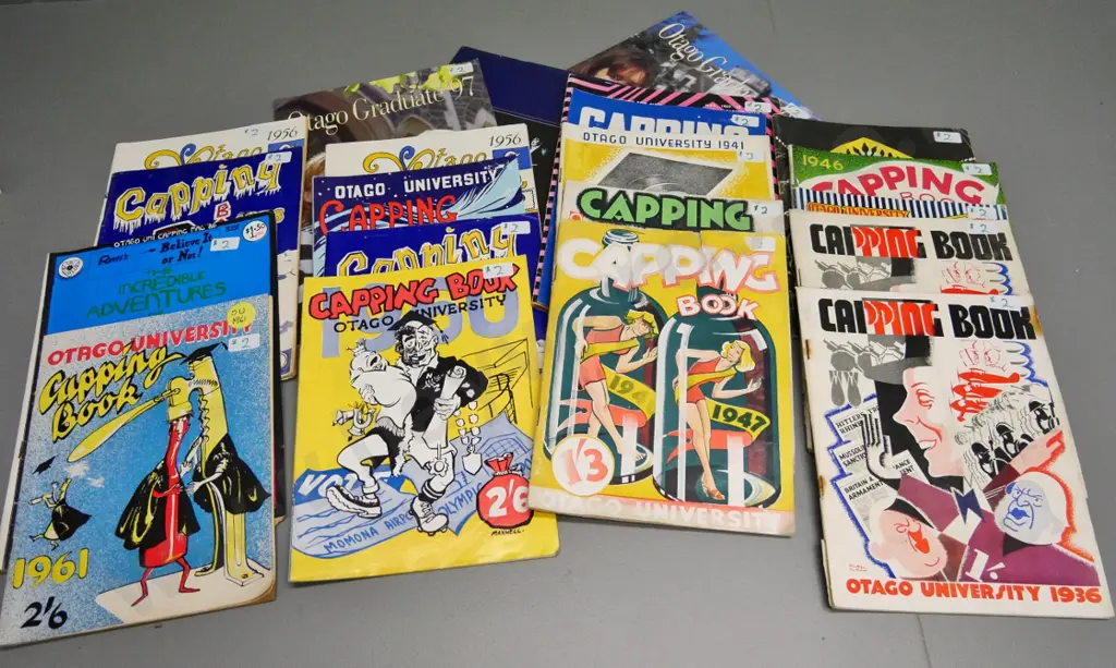 large number of Otago University capping books - earliest 1936 thru 1980s Image 1++