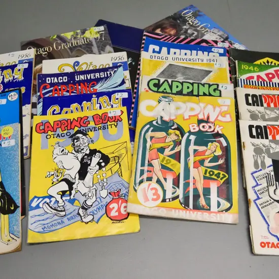 large number of Otago University capping books - earliest 1936 thru 1980s