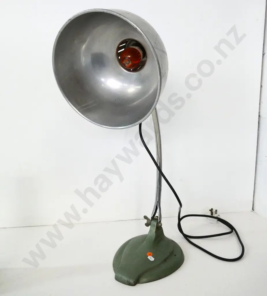 vintage adjustable heat lamp H-560 - shade diameter 230 Image 1++
