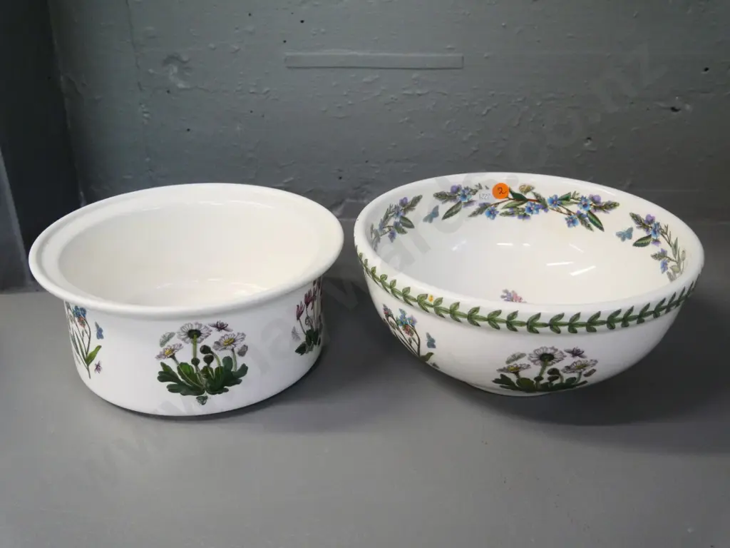 Portmeirion 'Botanic Garden' - salad bowl Diameter-230 and baking dish Image 1++