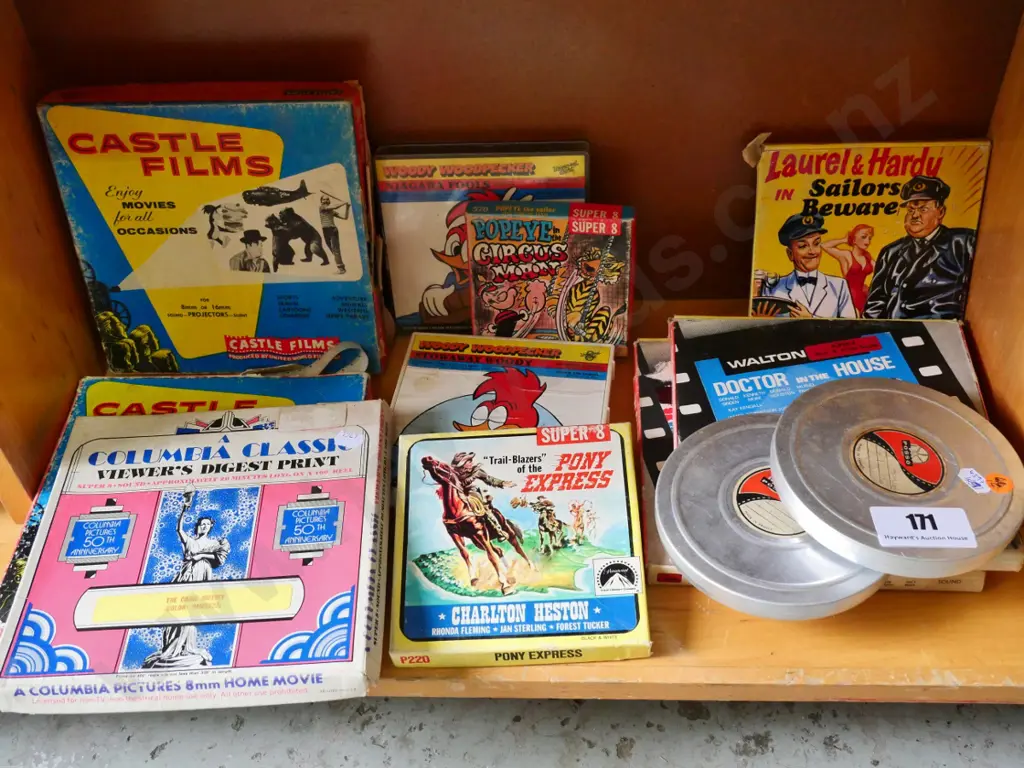 vintage 8mm & 16mm cine films "Laurel & Hardy" "Popeye" "Pony Express" etc Image 1++