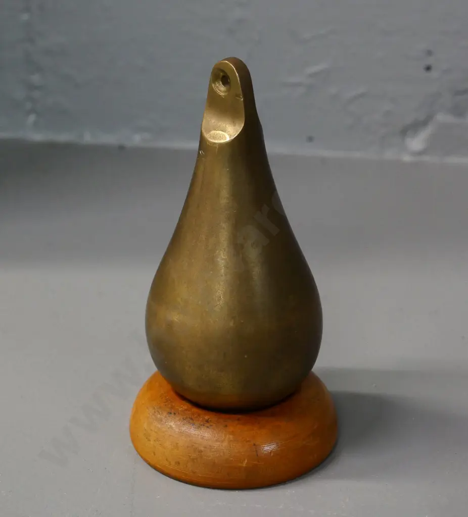 solid brass plumb bob (wooden stand not included) L-120 Diameter approx. 60 Image 1++