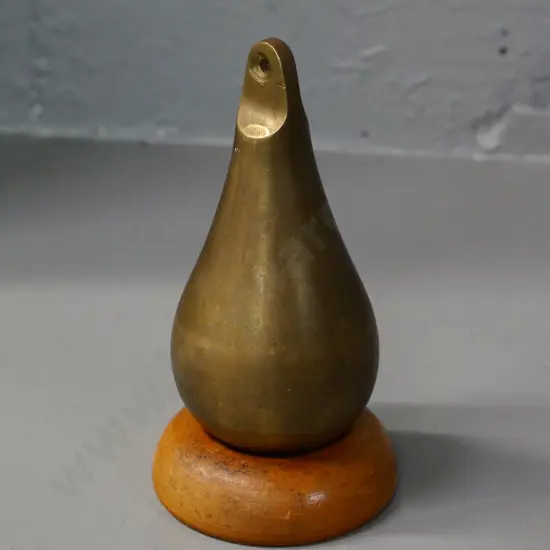 solid brass plumb bob (wooden stand not included) L-120 Diameter approx. 60