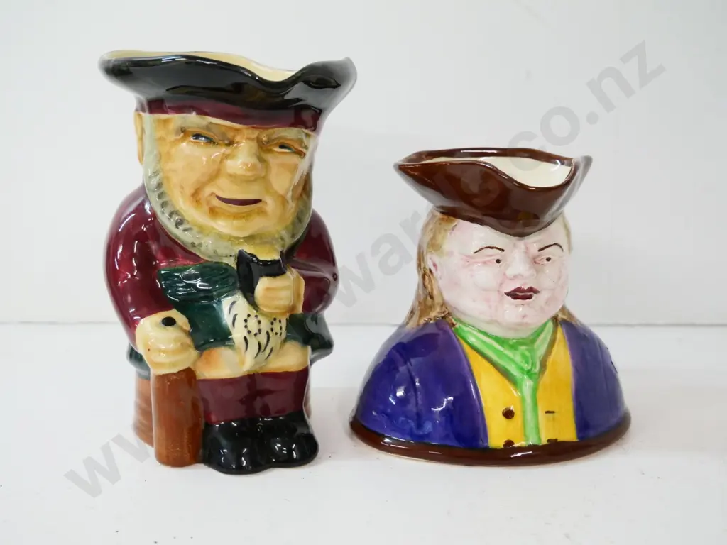 large Shorter & Sons toby jug H-170 and a Crown Lynn character jug - a little crazing Image 1++