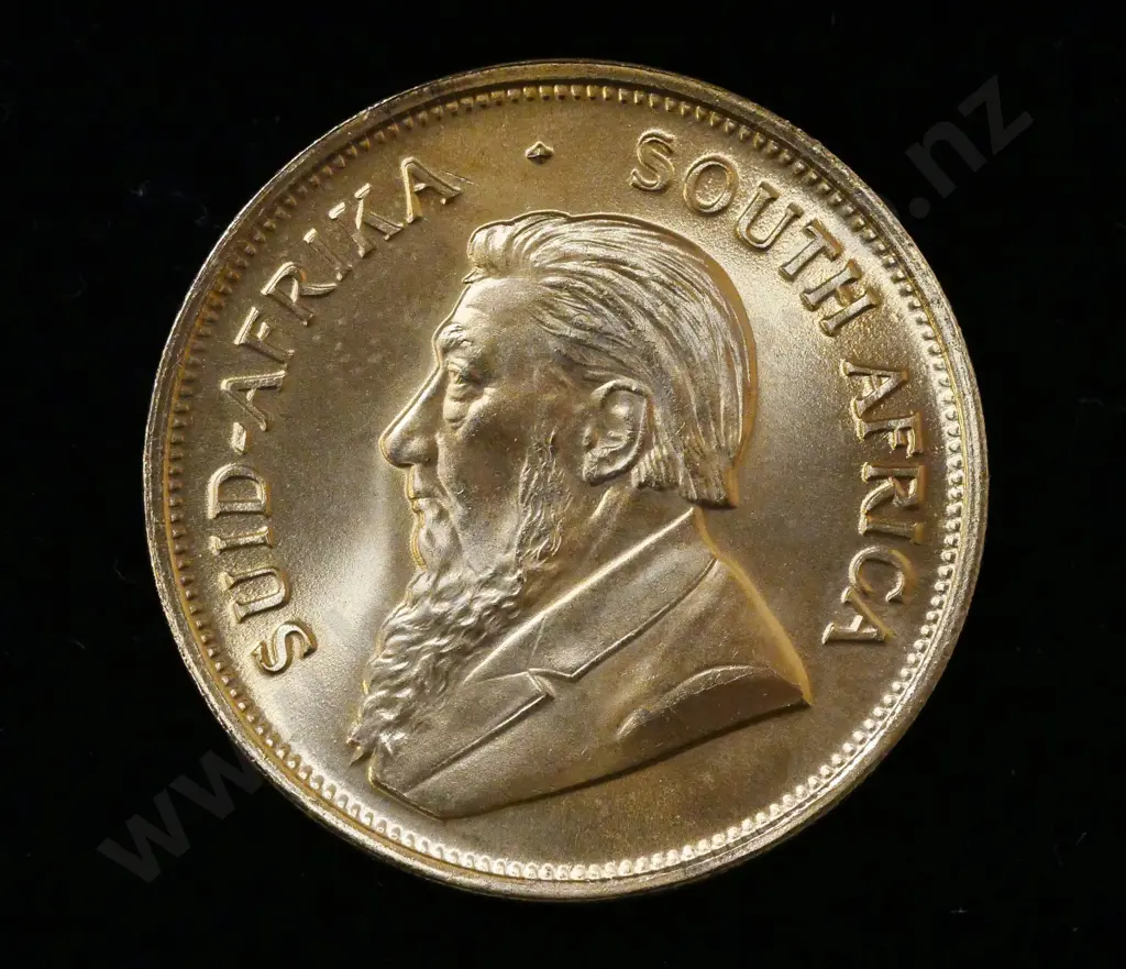 1976 Krugerrand 1 ounce fine gold South African coin Image 1++