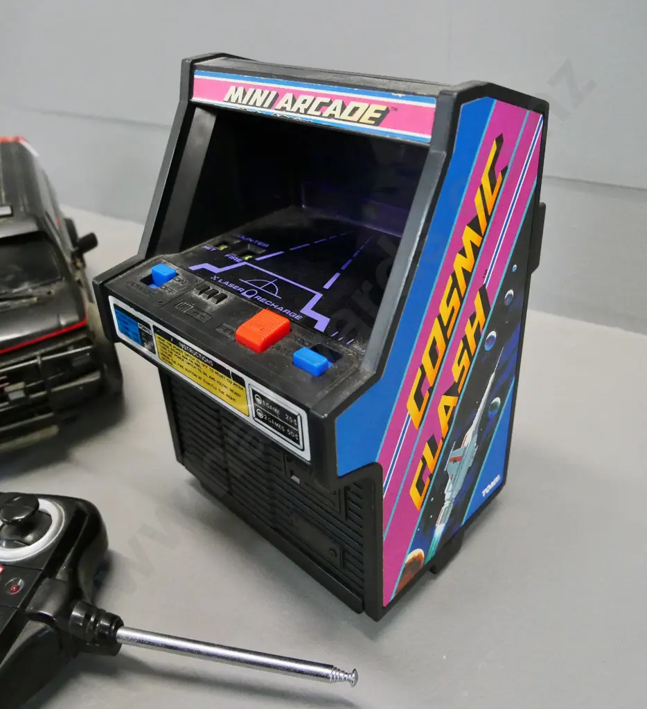 retro toys - Hitari remote control A-Team van & Tomy Mini Arcade Cosmic Clash game (both untested, no returns) Image 1++