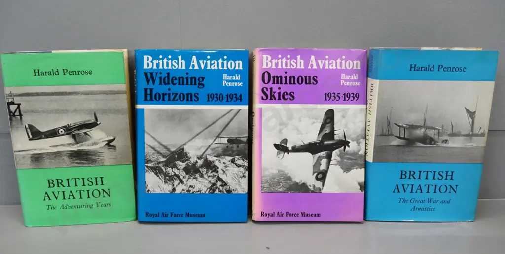 4 aviation books by Harold Penrose - British military aviation subjects Image 1++