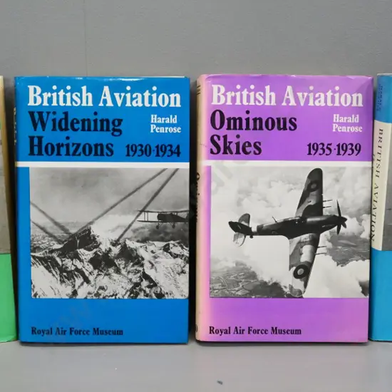 4 aviation books by Harold Penrose - British military aviation subjects