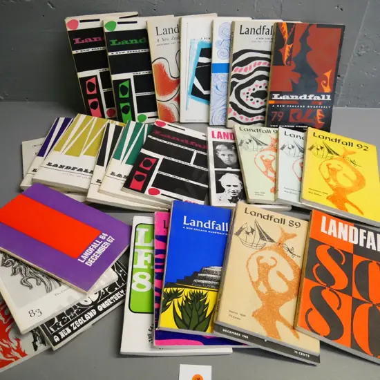 assorted Landfall magazines - 1950s to 1970s