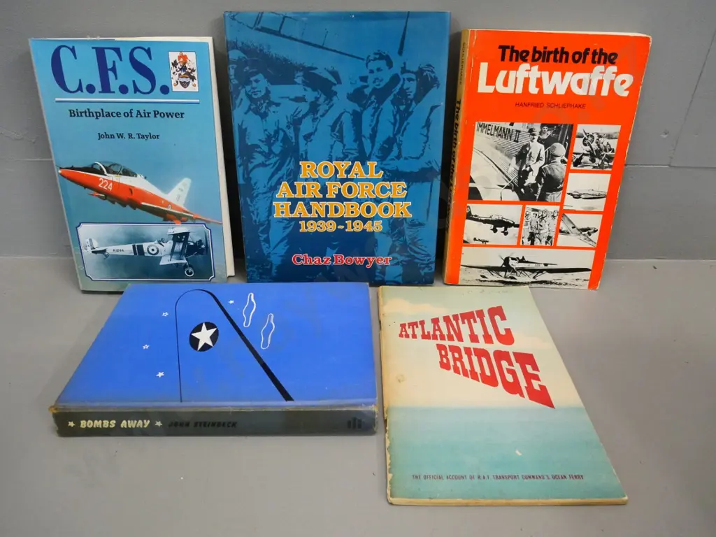 5 military aviation books - Birth of the Luftwaffe, RAF Handbook, Atlantic Bridge, etc. Image 1++