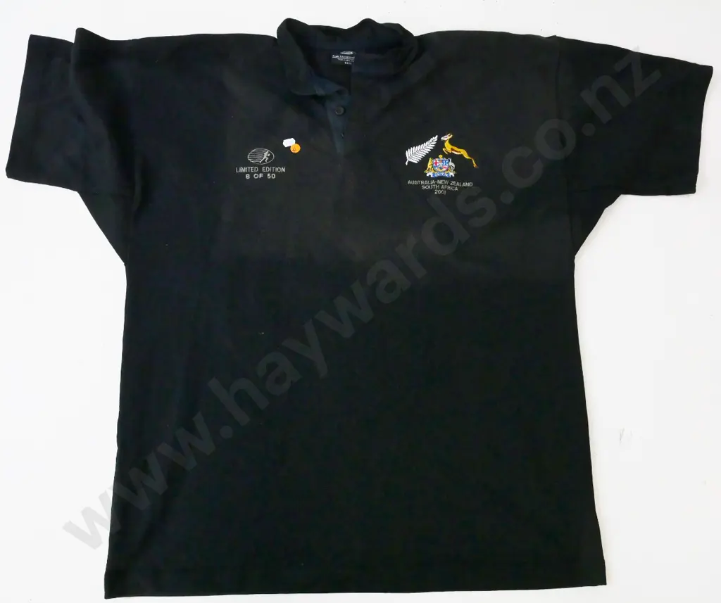 2001 Australia / New Zealand / South Africa series - Limited edition 8/50 rugby top - size XXXL Image 1++