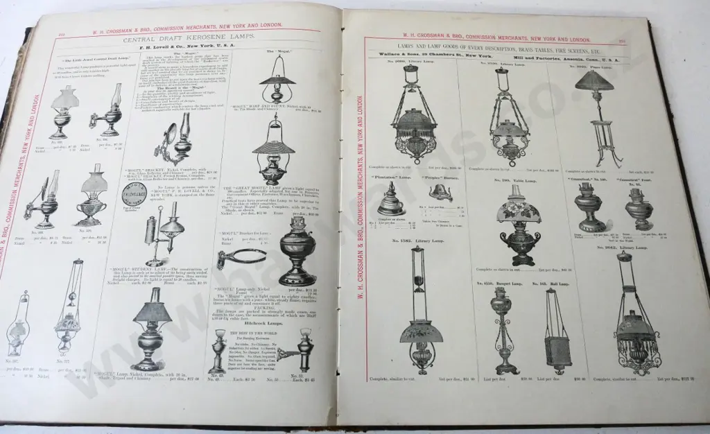 1892 leather bound Crossman & Brothers catalogue - label with "Loaned to RD McVicar Dunedin" wear & staining Image 1++