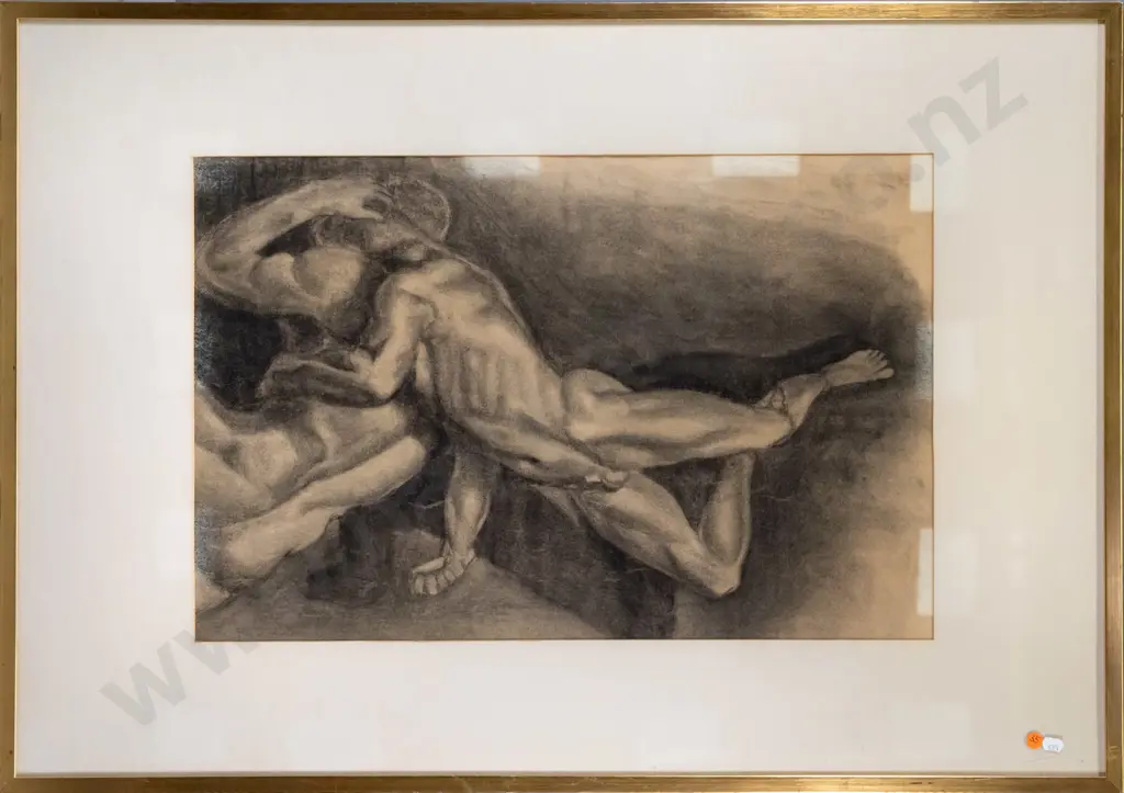 framed pastel - nudes H-410 W-630 Image 1++