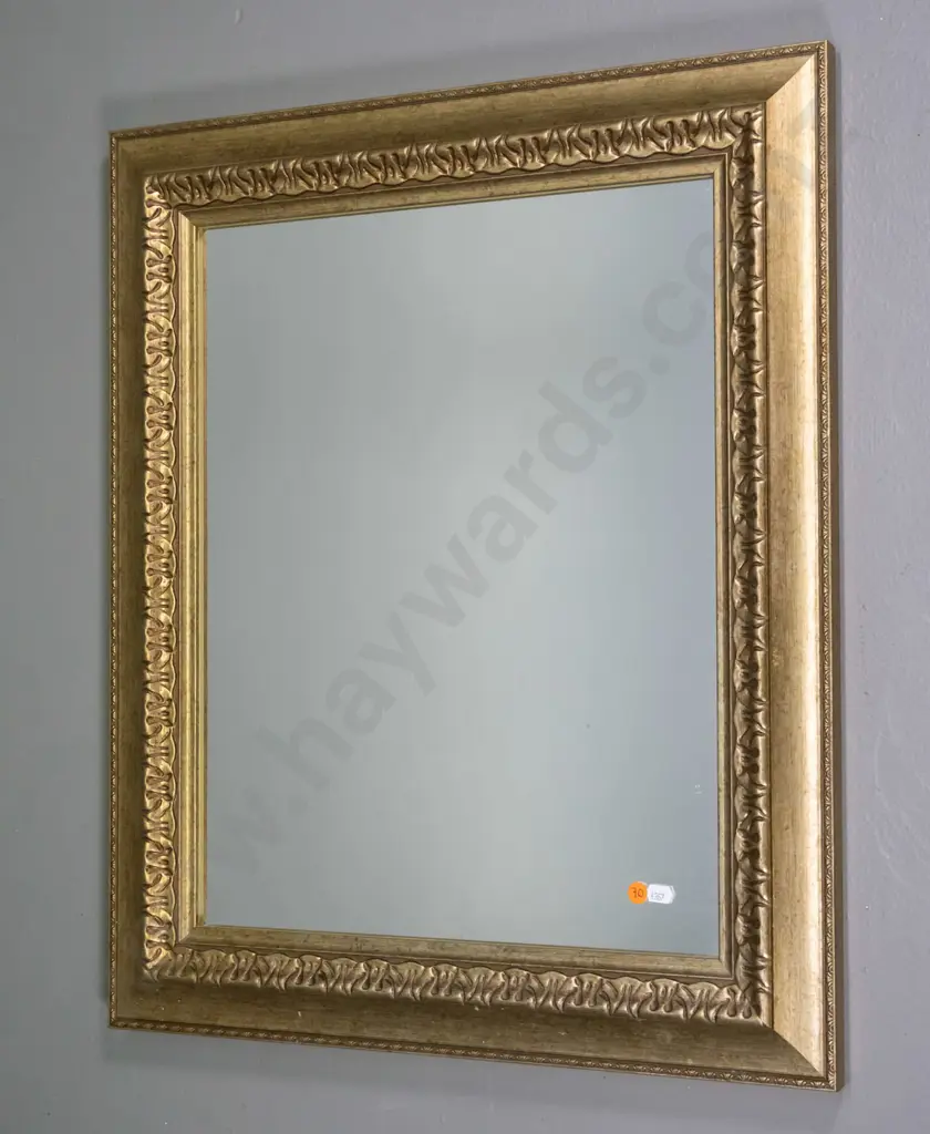 gilt framed wall mirror H-660 W-550 Image 1++