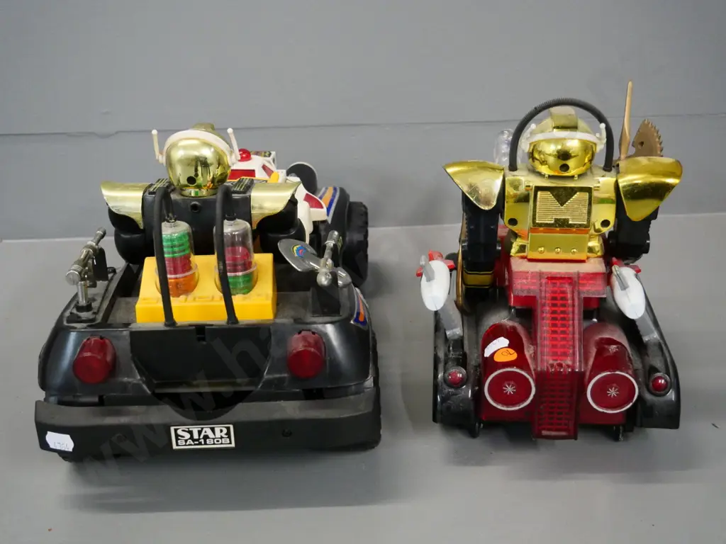 2 retro battery powered toys - Space Tank &Star Cruiser H-210 L-360, both made in Taiwan, untested, no returns Image 1++