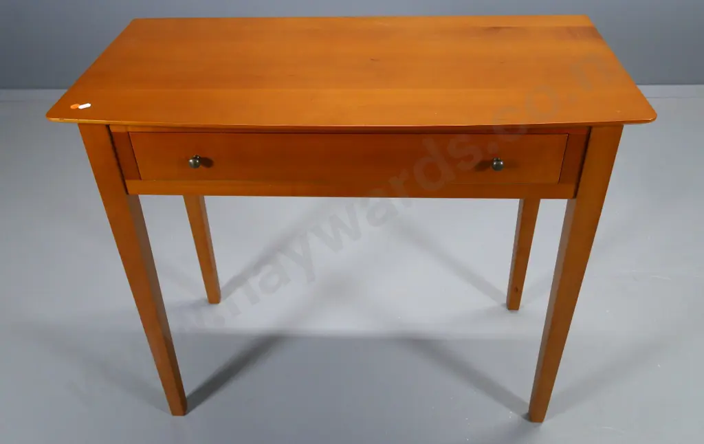 reproduction kauri single drawer hall table with metal handles H-760 W-900 D-440 Image 1++