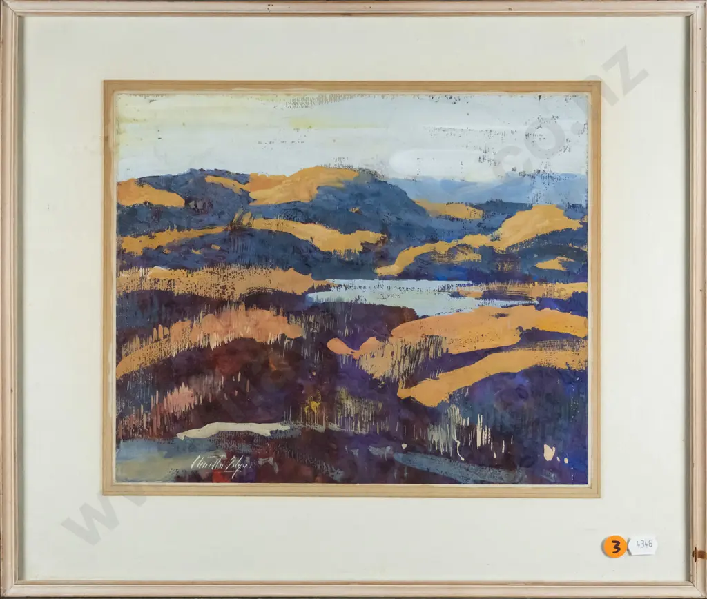 Charlton Edgar - framed watercolour - "Algoma Landscape" H-240 W-290 Image 1++