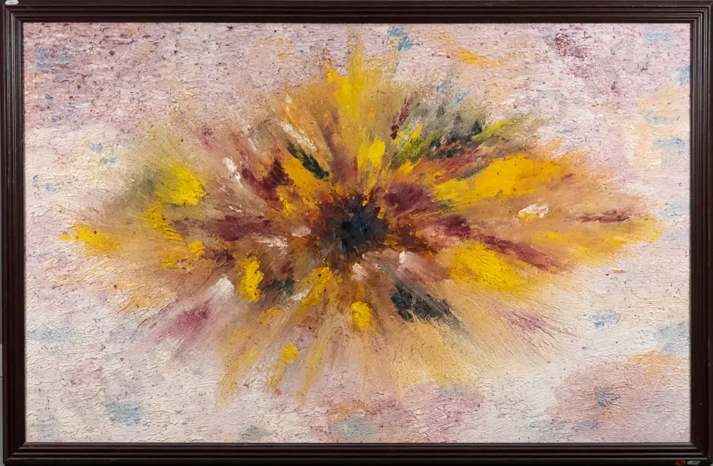 framed oil - abstract H-570 W-900 Image 1++