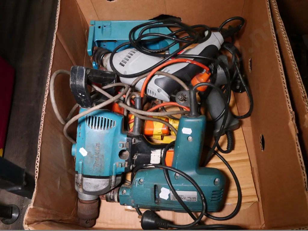 box of corded drills Image 1++