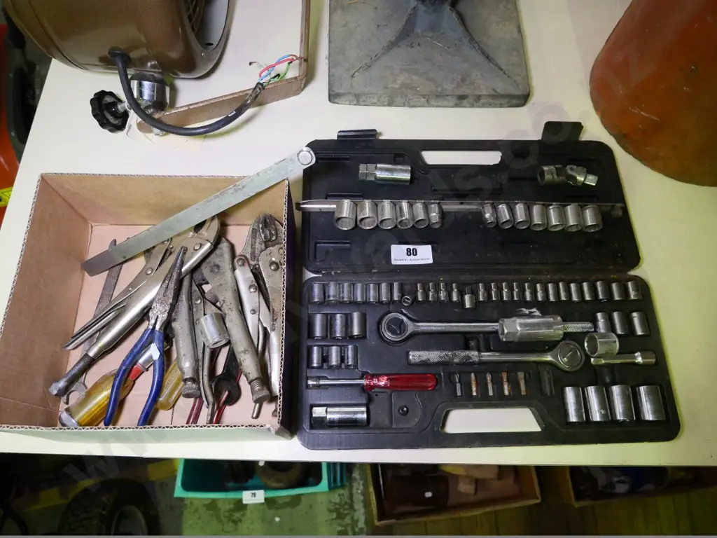socket set, vise grips, pliers, etc. Image 1++
