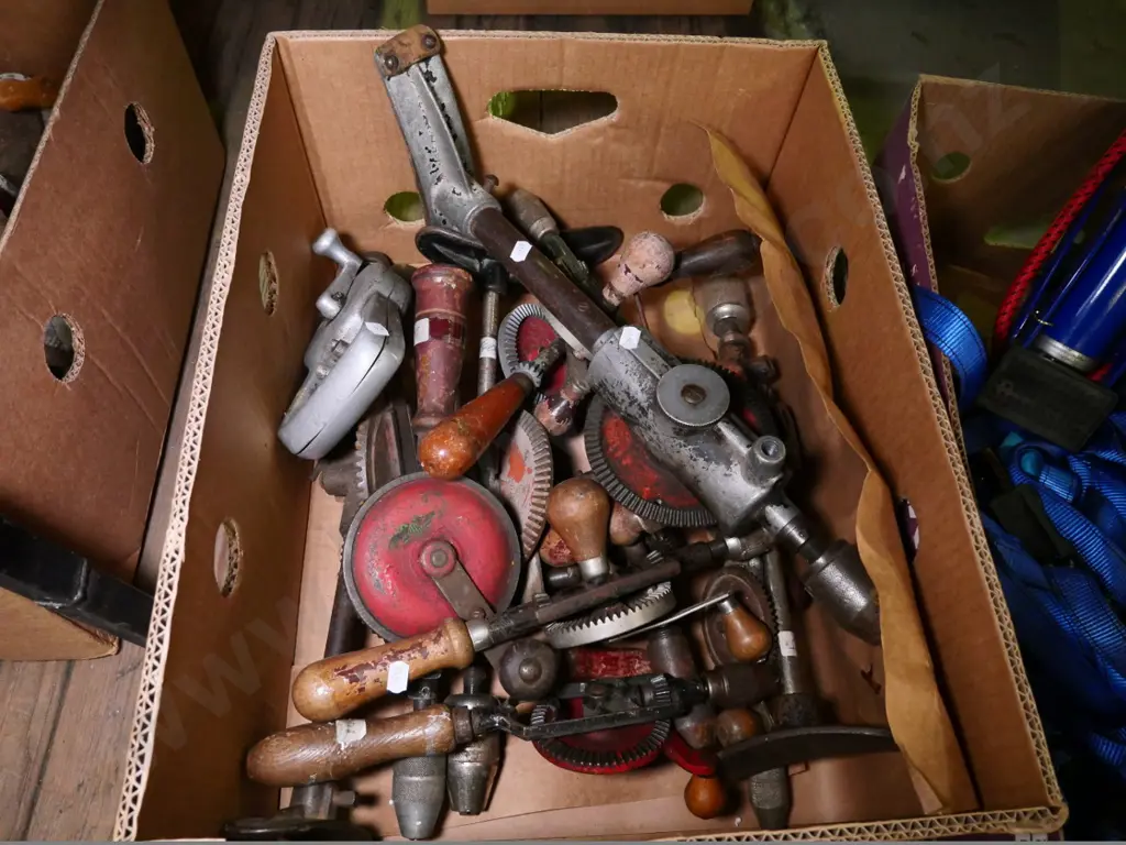 box of various eggbeater drills Image 1++