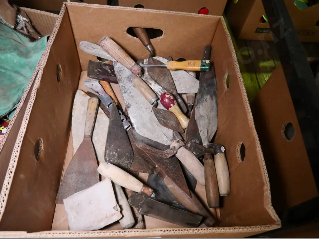 box of rusty trowels Image 1++