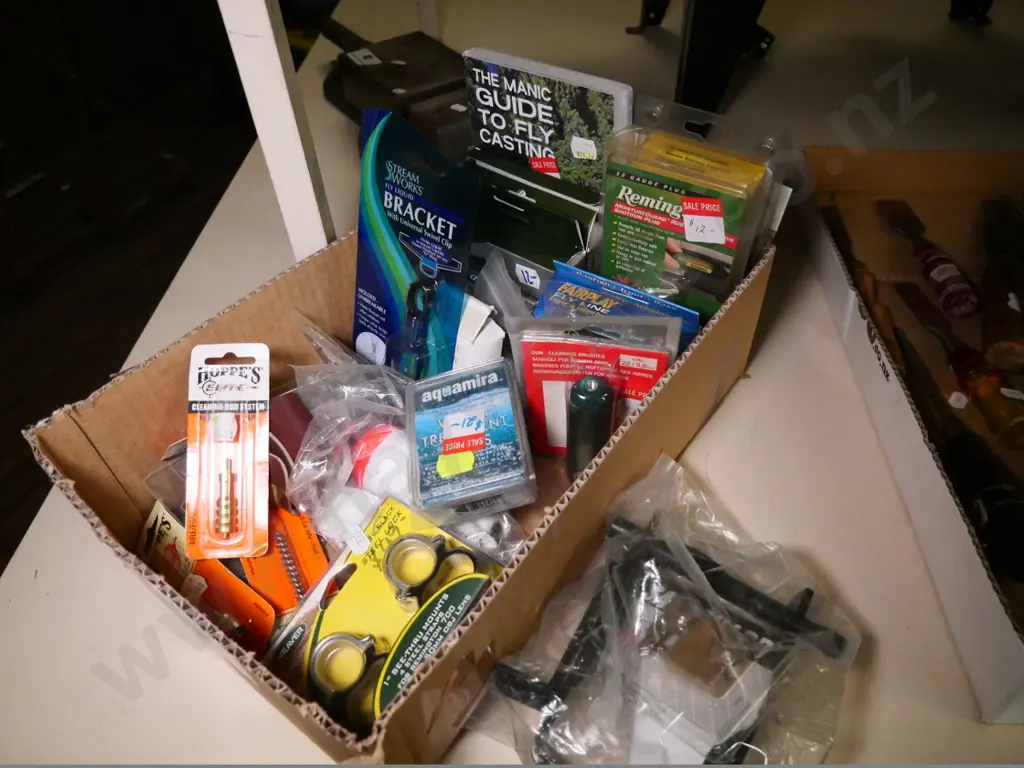 box of hunting and fishing accessories Image 1++