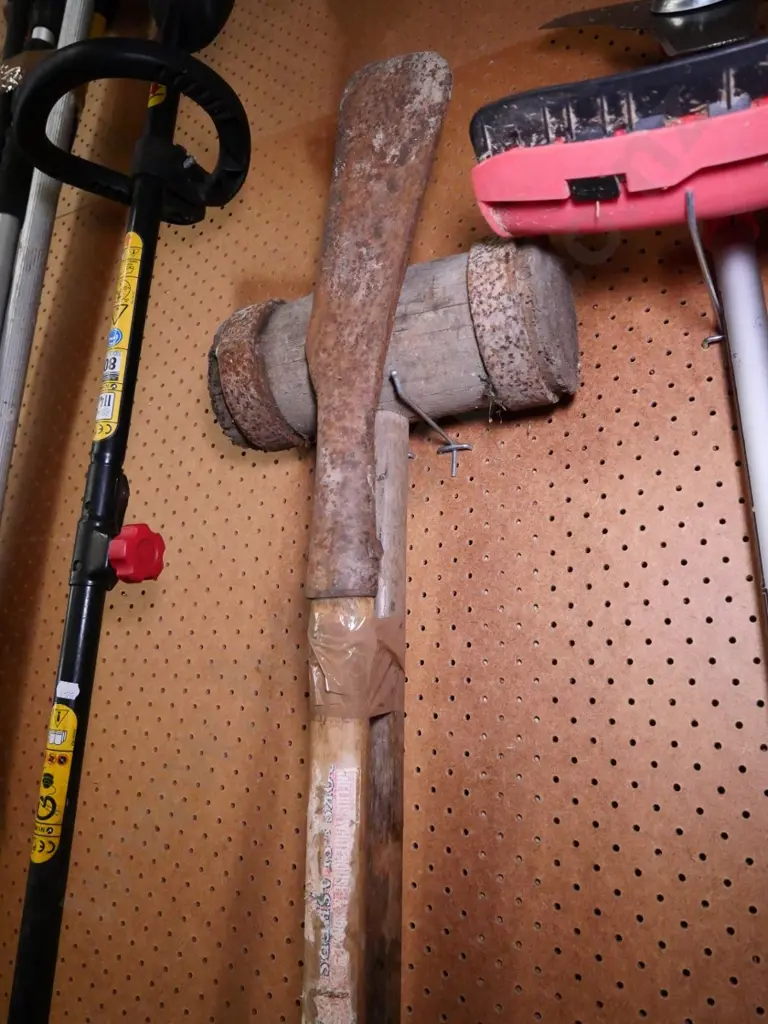 vintage wooden mallet and slasher Image 1++
