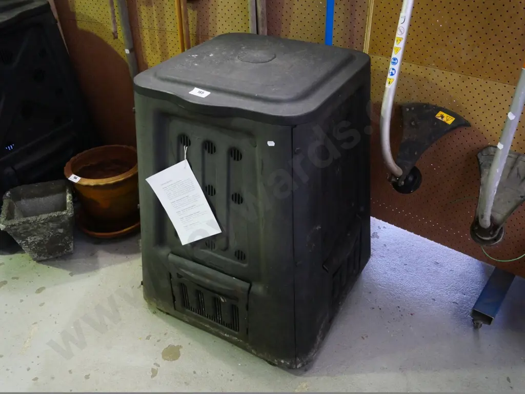 black plastic 240l compost bin Image 1++