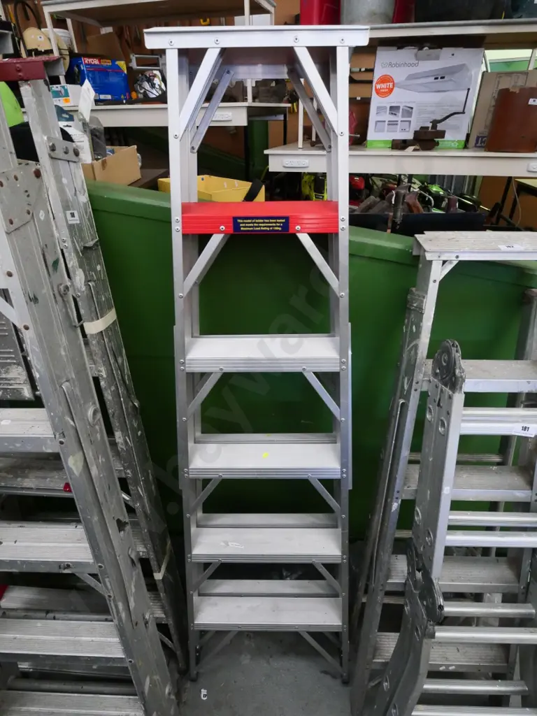 Ulrich 5-step aluminium ladder Image 1++