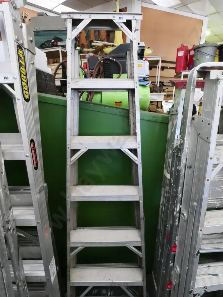 6-step aluminium ladder Image 1++
