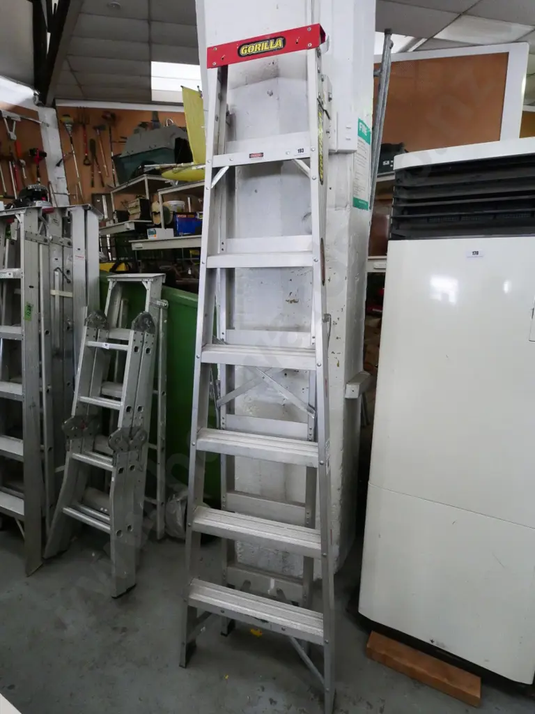 Gorilla 6-step aluminium ladder Image 1++